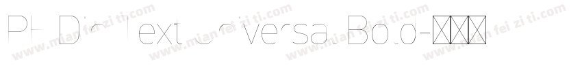PF Din Text Universal Bold字体转换
